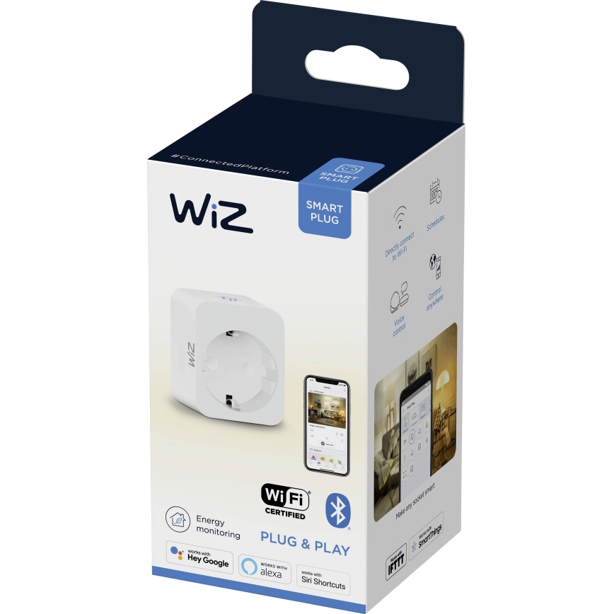 WiZ - Inteligentná zásuvka F 2300W + powermetr Wi-Fi SCHUKO