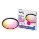 WiZ - LED RGB Stmievateľné stropné svaietidlo SUPERSLIM LED/22W/230V 2700-6500K Wi-Fi čierna