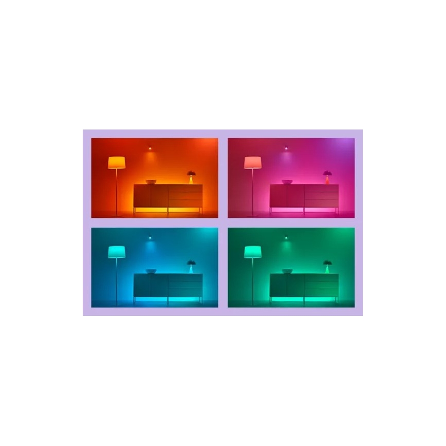 WiZ - LED RGBIC Stlmiteľná stojacia lampa GRADIENT LED/9,7W/230V 2700-6500K Wi-Fi