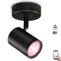 WiZ - LED RGBW Stmievateľné bodové svietidlo IMAGEO 1xGU10/4,9W/230V CRI 90 Wi-Fi čierna