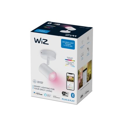 WiZ - LED RGBW Stmievateľné bodové svietidlo IMAGEO 1xGU10/4,9W/230V CRI 90 Wi-Fi biela