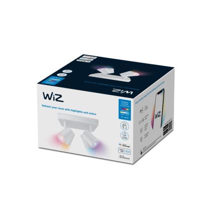 WiZ - LED RGBW Stmievateľné bodové svietidlo IMAGEO 4xGU10/4,9W/230V 2200-6500K Wi-Fi CRI 90 biela