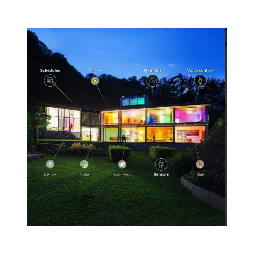 WiZ - LED RGBW Stmievateľné kúpeľňové stropné svietidlo LUNAR LED/23W/230V IP23 Wi-Fi + diaľkové ovládanie