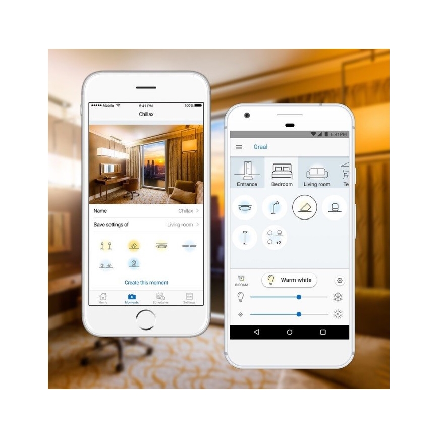 WiZ - LED RGBW Stmievateľné kúpeľňové stropné svietidlo LUNAR LED/23W/230V IP23 Wi-Fi + diaľkové ovládanie