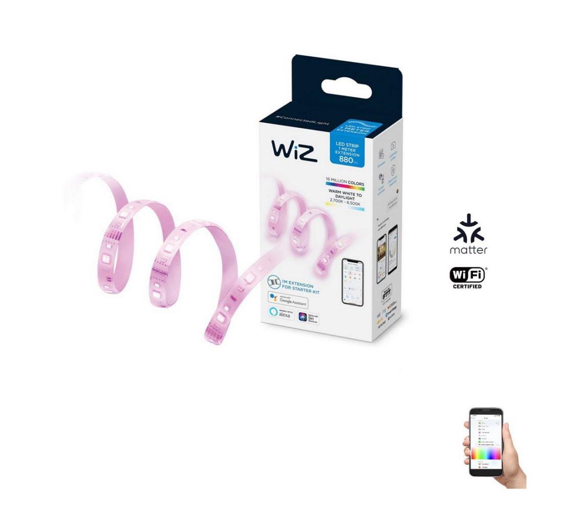 WiZ - LED RGBW Stmievateľný pásik 1m LED/11W/12V 2700-6500K Wi-Fi 8719514261082
