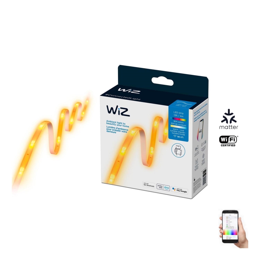 WiZ - LED RGBW Stmievateľný pásik 4m LED/13W/230V 2700-6500K Wi-Fi