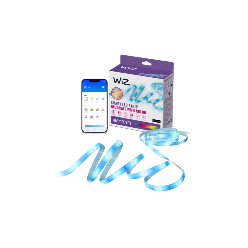 WiZ - LED RGBW Stmievateľný pásik 4m LED/6,5/230V 2700-6500K Wi-Fi