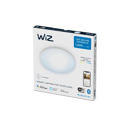 WiZ - LED Stmievateľné stropné svietidlo SUPERSLIM LED/14W/230V 2700-6500K Wi-Fi biela