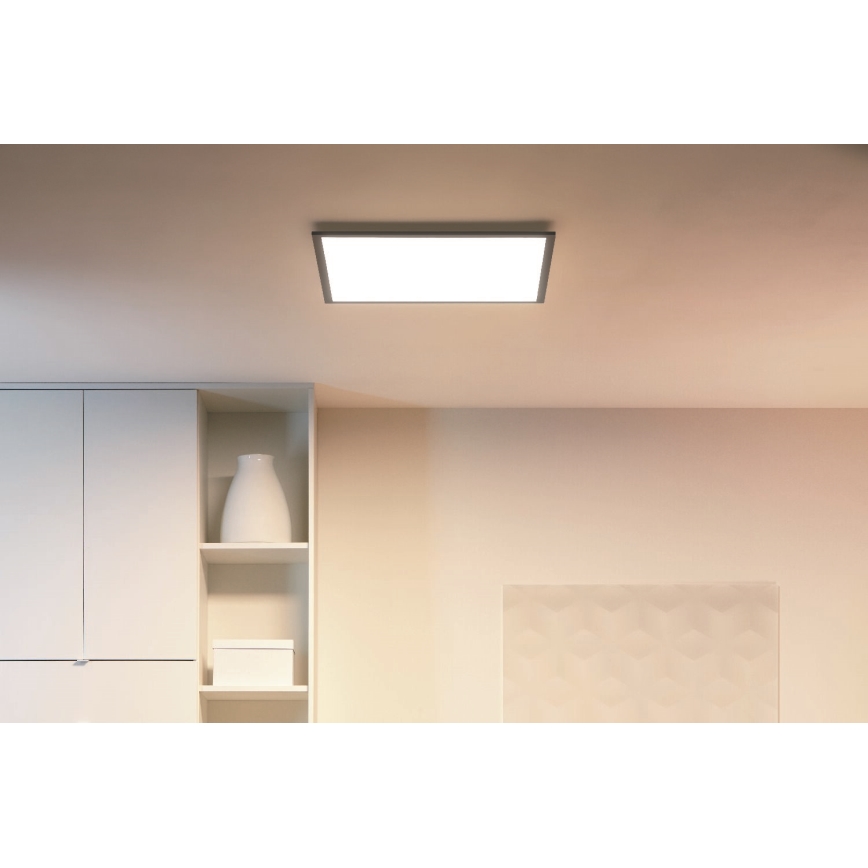 WiZ - LED Stmievateľné stropné svietidlo SUPERSLIM LED/36W/230V 2700-6500K Wi-Fi čierna