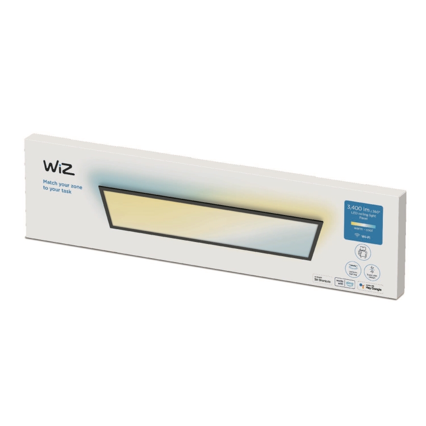 WiZ - LED Stmievateľný panel SUPERSLIM LED/36W/230V 2700-6500K Wi-Fi čierna