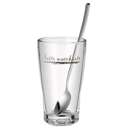 WMF - Sada pohárov a lyžičiek na latte macchiato CLEVER & MORE 6 ks