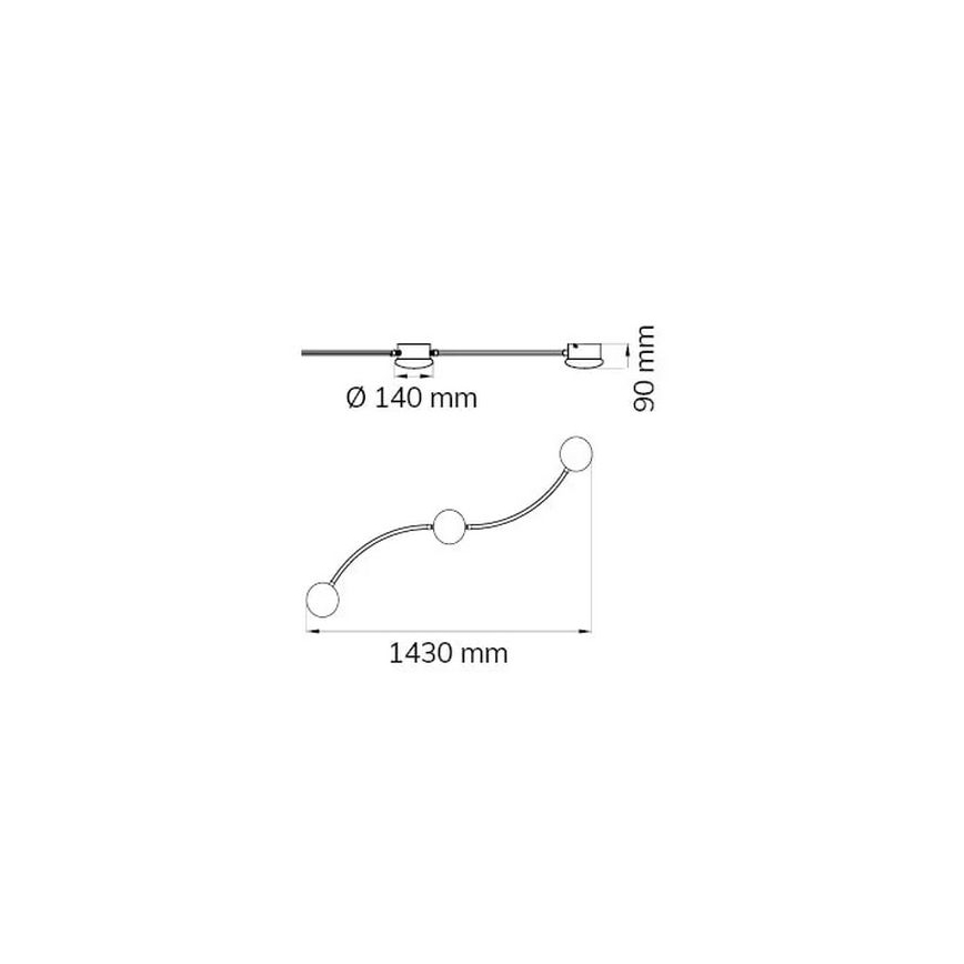 Wofi 10181 - LED Stmievateľné bodové svietidlo LIMA 3xLED/7W/230V 3000K