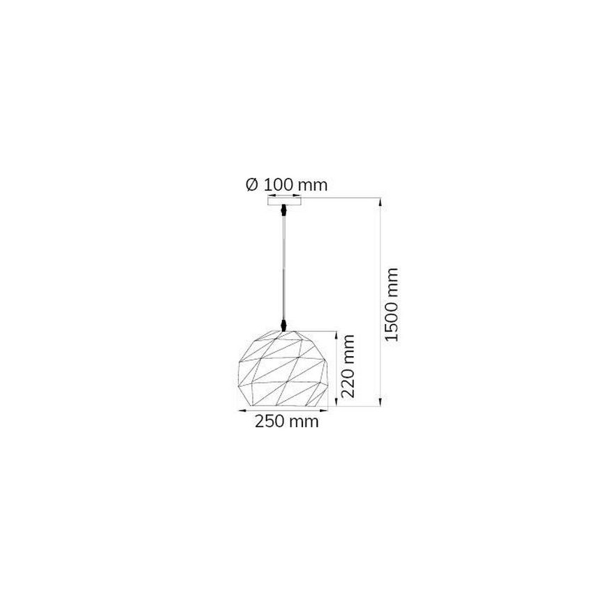 Wofi 11465FW - Luster na lanku JUBA 1xE27/60W/230V
