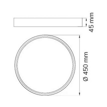 Wofi 11534 - LED Stmievateľné stropné svietidlo DUBAI LED/27,5W/230V čierna