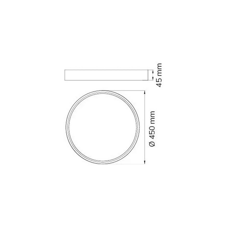 Wofi 11534 - LED Stmievateľné stropné svietidlo DUBAI LED/27,5W/230V čierna