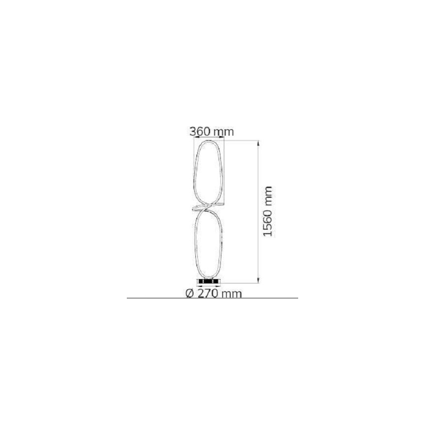 Wofi 11555 - LED Stmievateľná stojacia lampa MADISON LED/51,5W/230V 2700-5500K + diaľkové ovládanie