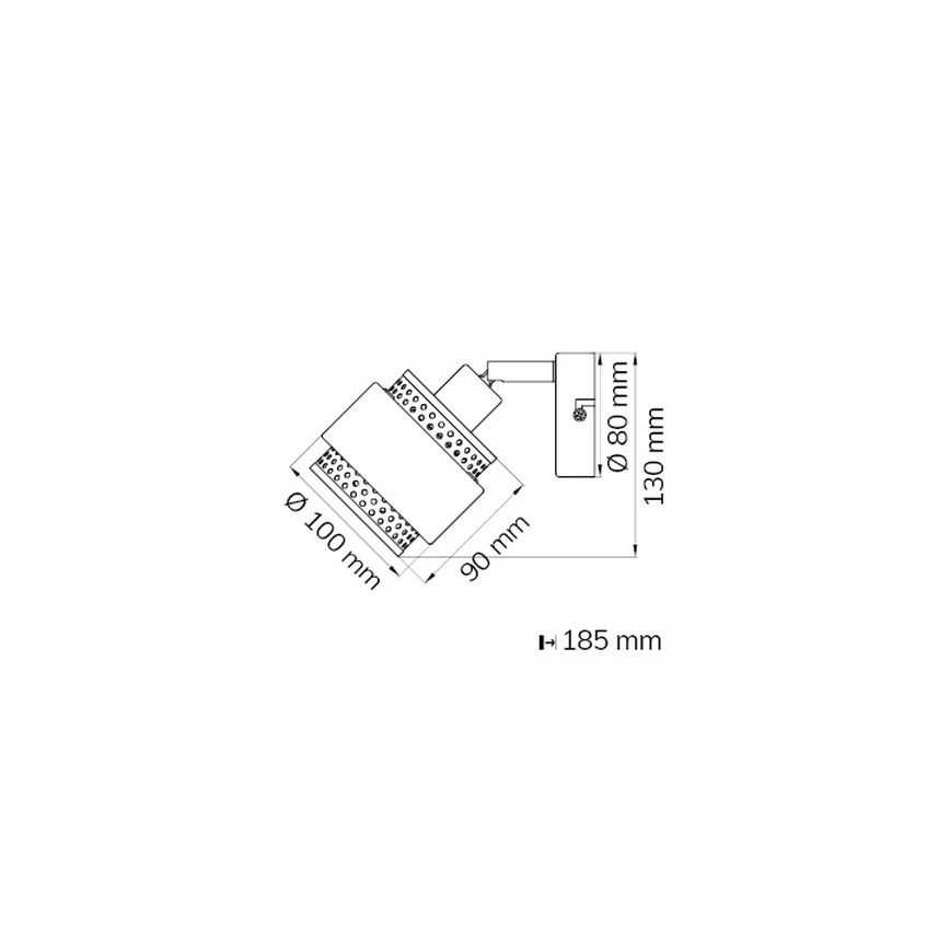 Wofi 11646 - Nástenné bodové svietidlo GROVE 1xE14/28W/230V