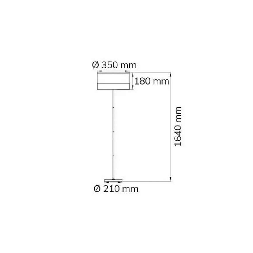 Wofi 11765 - Stojacia lampa DAVIE 1xE27/40W/230V