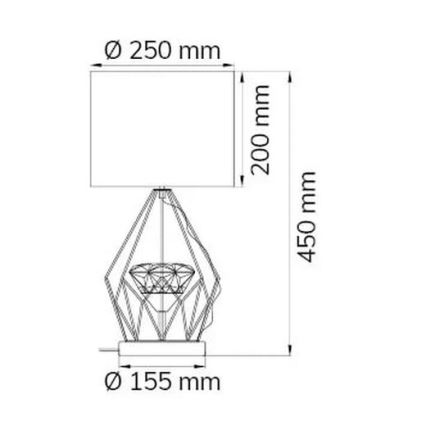 Wofi 11977 - LED Stmievateľná stolná lampa AMY LED/10W/230V