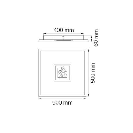 Wofi 12131FW - LED Stmievateľné stropné svietidlo FARIDA LED/56,5W/230V 3000K