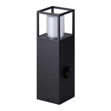 Wofi 12233 - LED Vonkajšia lampa so zásuvkou FILIA LED/8,5W/230V IP54 50 cm SCHUKO