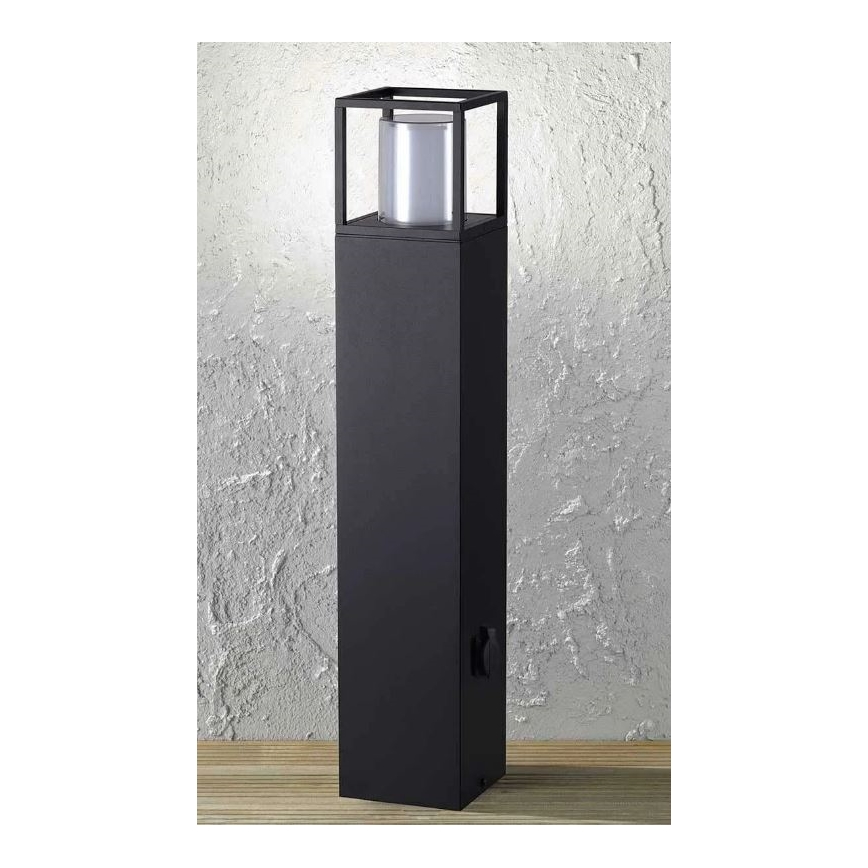 Wofi 12234 - LED Vonkajšia lampa so zásuvkou FILIA LED/8,5W/230V IP54 80 cm SCHUKO