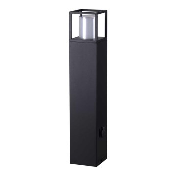 Wofi 12234 - LED Vonkajšia lampa so zásuvkou FILIA LED/8,5W/230V IP54 80 cm SCHUKO