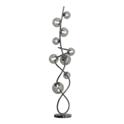 Wofi 3014-905 - LED Stojacia lampa NANCY 9xG9/3,5W/230V čierny chróm