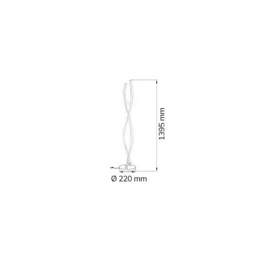 Wofi 3152.02.01.6000 - LED Stmievateľná stojacia lampa IDANA 2xLED/14W/230V