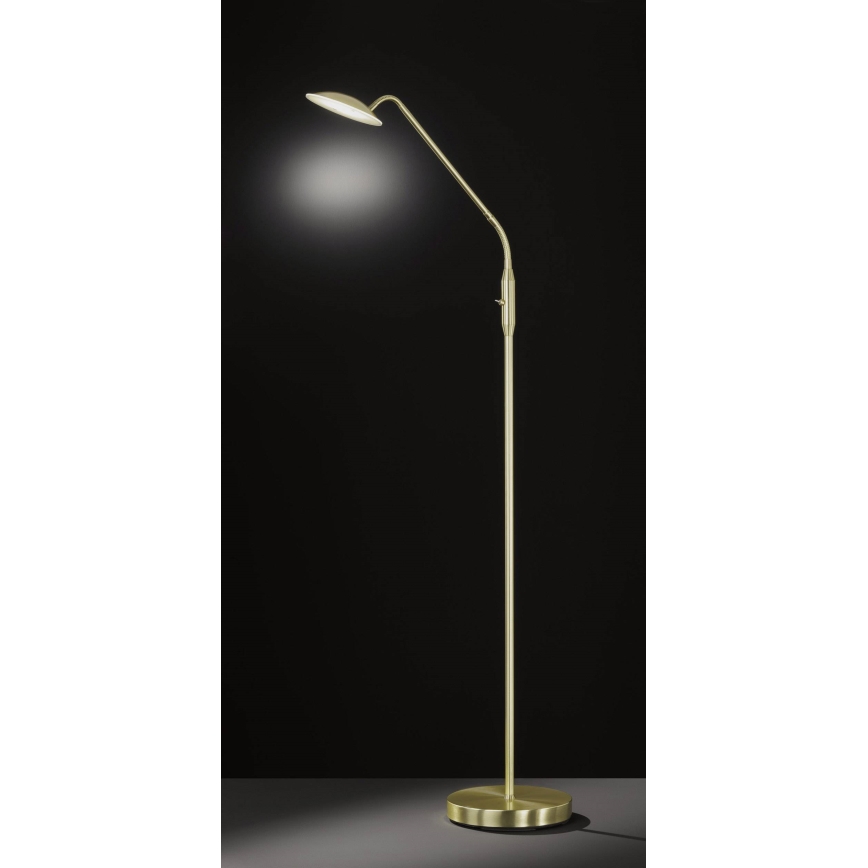 Wofi 3446.01.32.7000 - LED Stmievateľná stojacia lampa ORTA LED/12W/230V mosadz