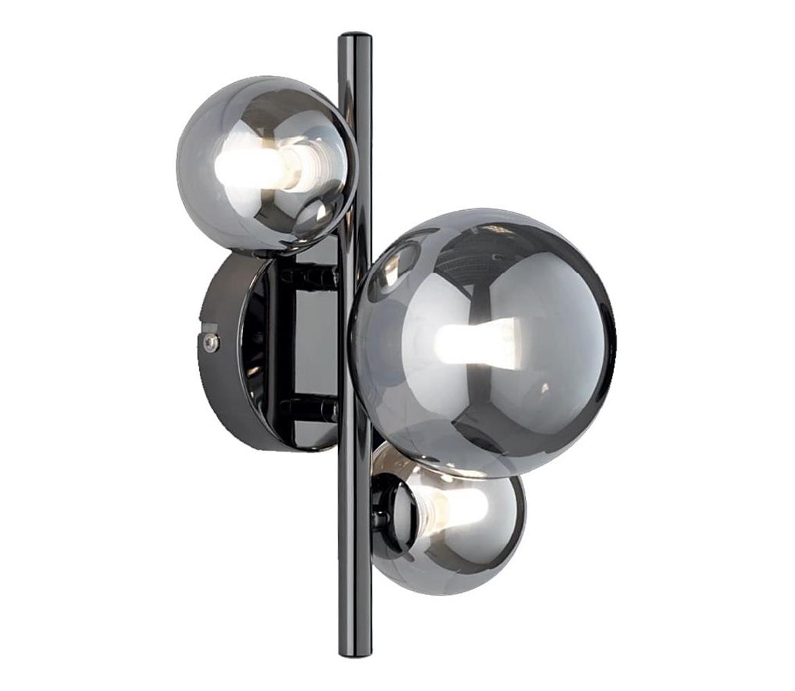 Wofi Wofi 4014.03.24.9000 - LED Nástenné svietidlo VILLA 3xG9/3W/230V čierna/chróm