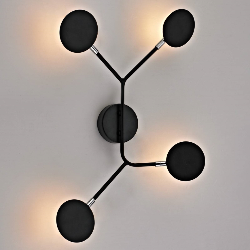 Wofi 446604109000 - LED Nástenné svietidlo BELIZE 4xLED/5W/230V 3000K čierna