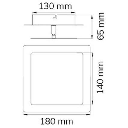 Wofi 451401709000 - LED Nástenné svietidlo FEY LED/8W/230V matný chróm