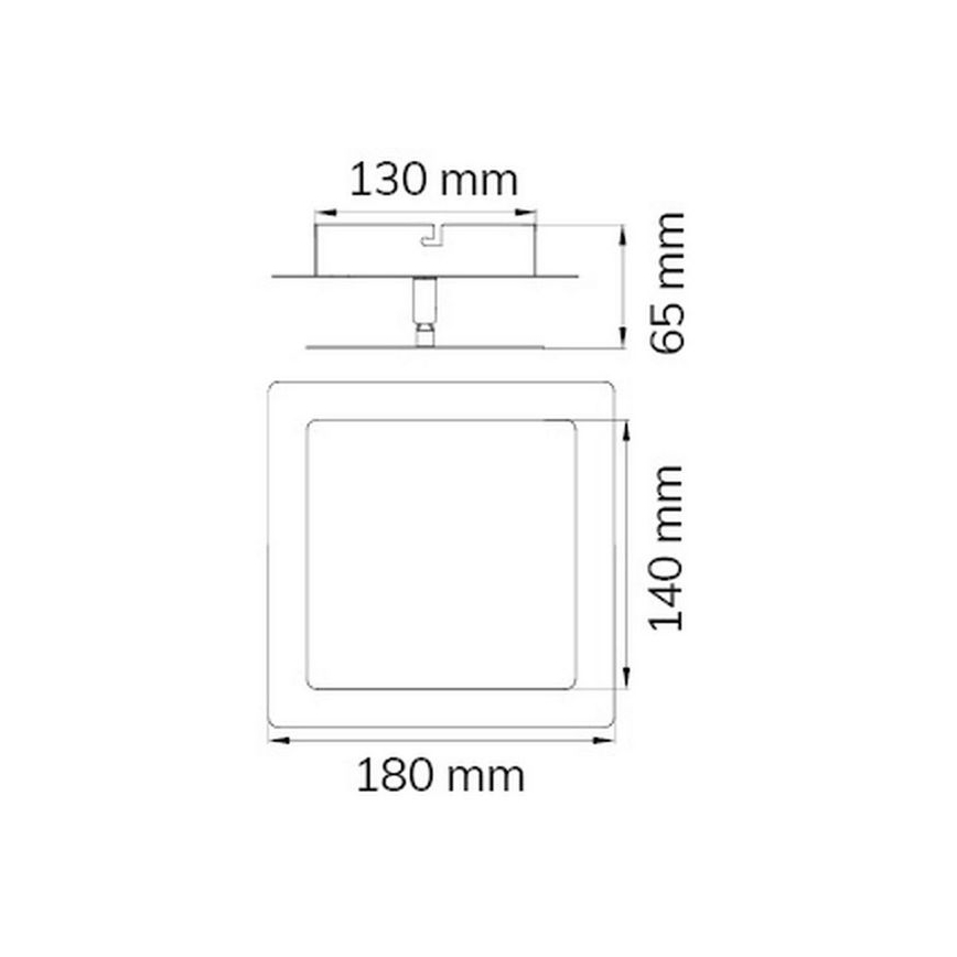 Wofi 451401709000 - LED Nástenné svietidlo FEY LED/8W/230V matný chróm