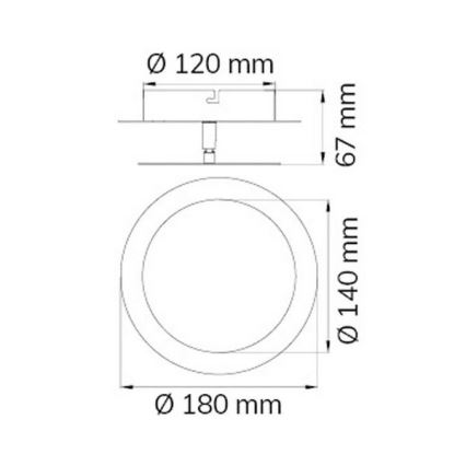 Wofi 451701709000 - LED Nástenné svietidlo SLIGO LED/6W/230V chróm