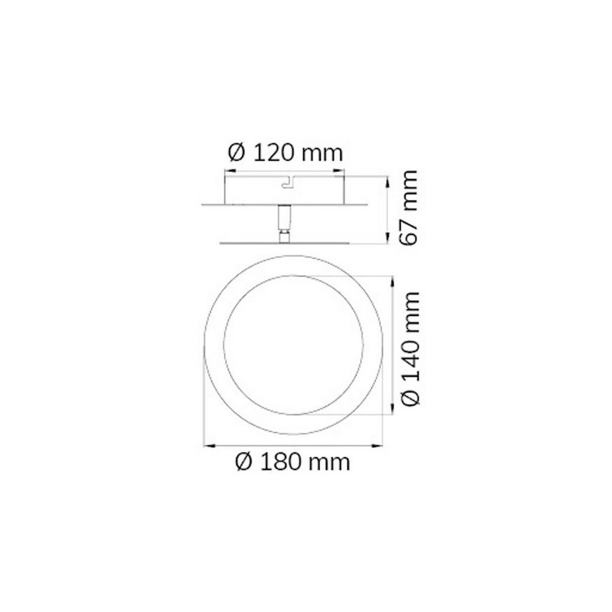 Wofi 451701709000 - LED Nástenné svietidlo SLIGO LED/6W/230V matný chróm