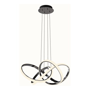 Wofi 6134-105L - LED Stmievateľný luster na lanku INDIGO LED/50W/230V čierna/lesklý chróm