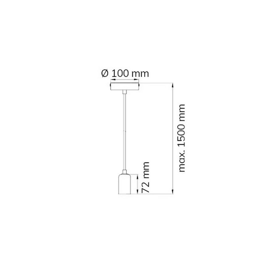 Wofi 6200.01.64.7000 - Luster na lanku DRESS 1xE27/60W/230V