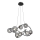 Wofi 7014-805 - LED Luster na lanku NANCY 8xG9/3,5W/230V čierna/lesklý chróm