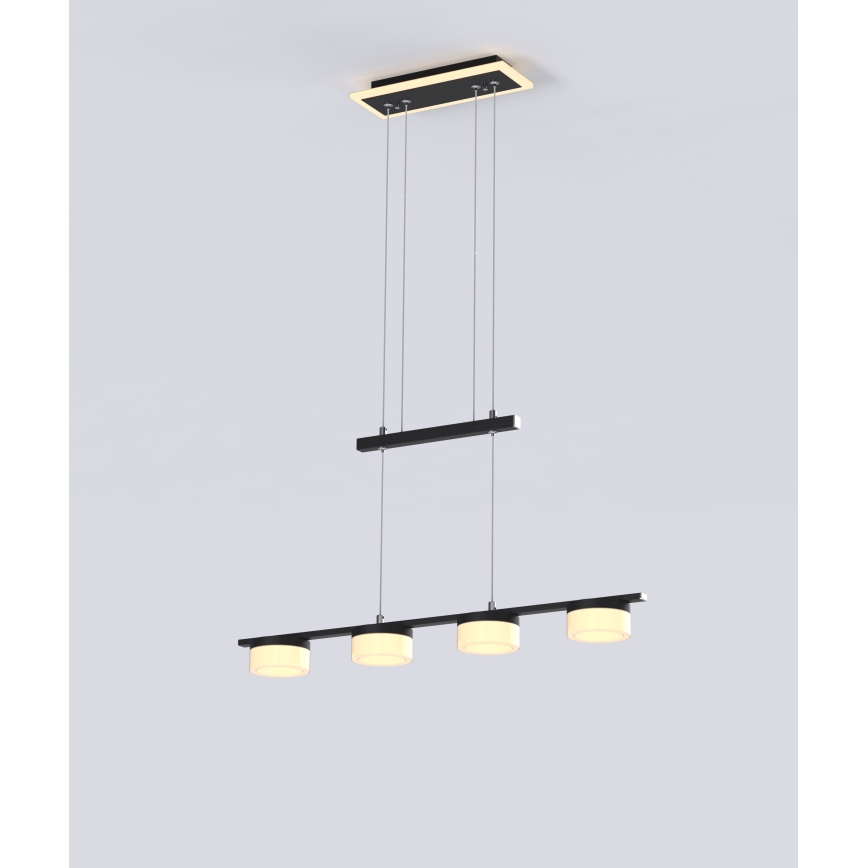 Wofi 7054-502 - LED Stmievateľný luster na lanku JESSE LED/21W/230V čierna