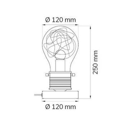 Wofi 8003010150 - Stolná lampa FUTURA 1xE14/42W/230V