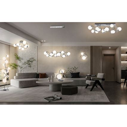 Wofi 8014-207 - LED Stolná lampa NANCY 2xG9/3,5W/230V lesklý chróm