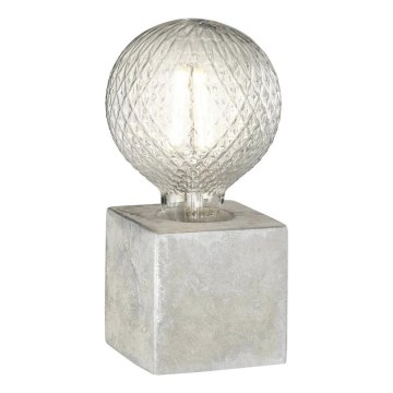 WOFI 8213.01.50.7000 - Stolná lampa BROAD 1xE27/10W/230V betón