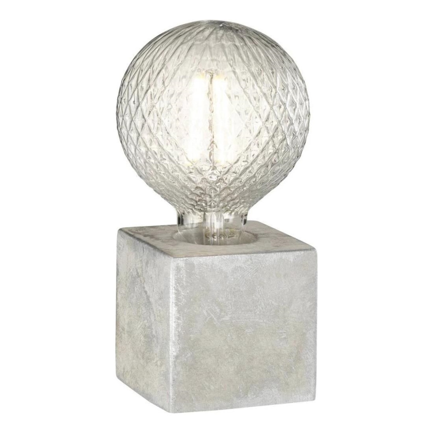 WOFI 8213.01.50.7000 - Stolná lampa BROAD 1xE27/10W/230V betón