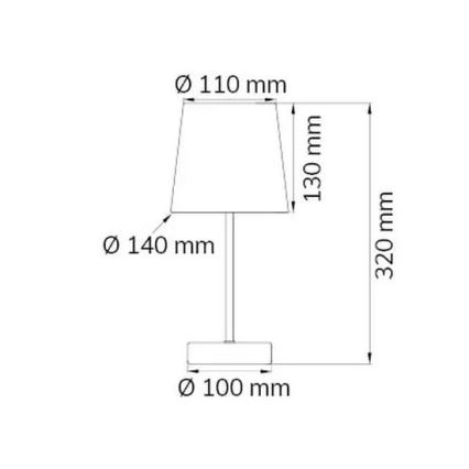 Wofi 832401949000 - Stolná lampa CESENA 1xE14/42W/230V ružová