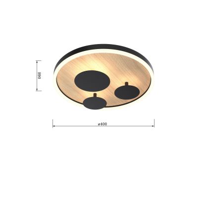 Wofi 9013-306S - LED Stmievateľné stropné svietidlo REIMS LED/26W/230V