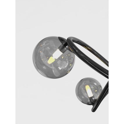 Wofi 9014-1205 - LED Prisadený luster NANCY 12xG9/3,5W/230V čierna/lesklý chróm