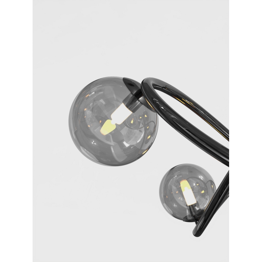 Wofi 9014-1205 - LED Prisadený luster NANCY 12xG9/3,5W/230V čierna/lesklý chróm