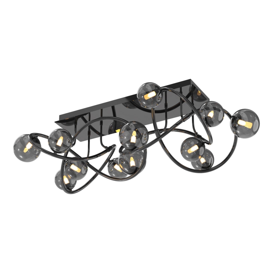 Wofi 9014-1205 - LED Prisadený luster NANCY 12xG9/3,5W/230V čierna/lesklý chróm