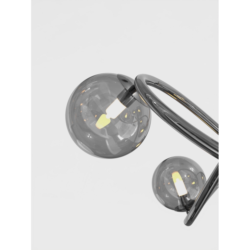 Wofi 9014-805 - LED Prisadený luster NANCY 8xG9/3,5W/230V čierna/lesklý chróm